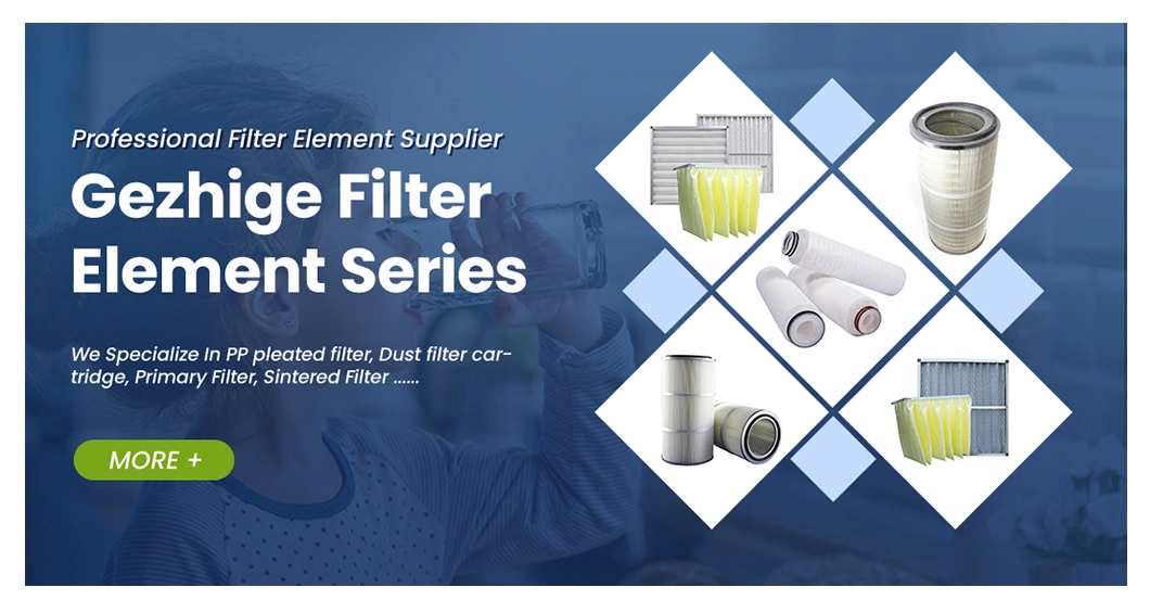 Gezhige Dust-Collection Filter Cartridge Wholesaler 220 Interface Metal Powder Sintered Filter Element China Stainless Sintered Wire Mesh Filter Elements